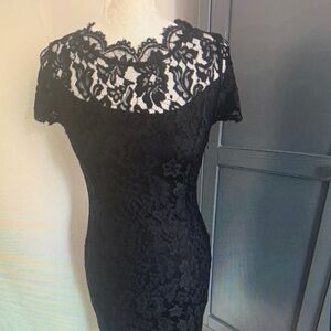 Vero Moda Black Lace Mini Dress